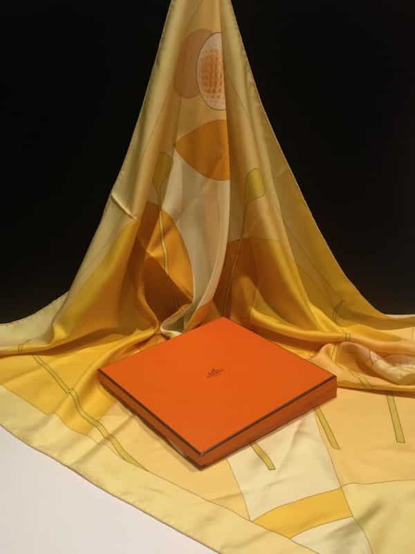 HERMÈS Scarf Swing II Rare By Julia Abadie 1979 W/Box
