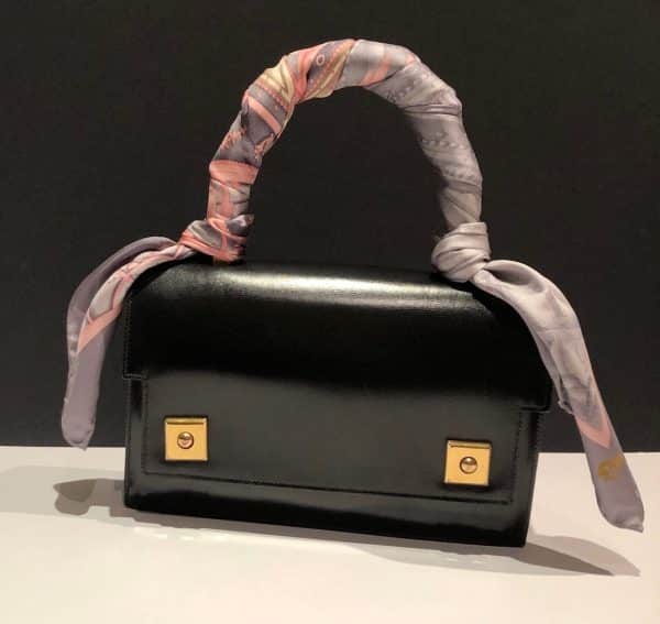 HERMÈS Piano Handbag Black Box Leather Vintage Circa 1960s W/Box - Image 17