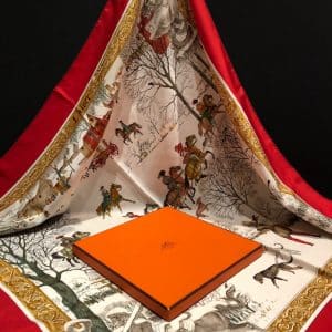 Vintage Hermès Scarf l'Hiver Original Issue