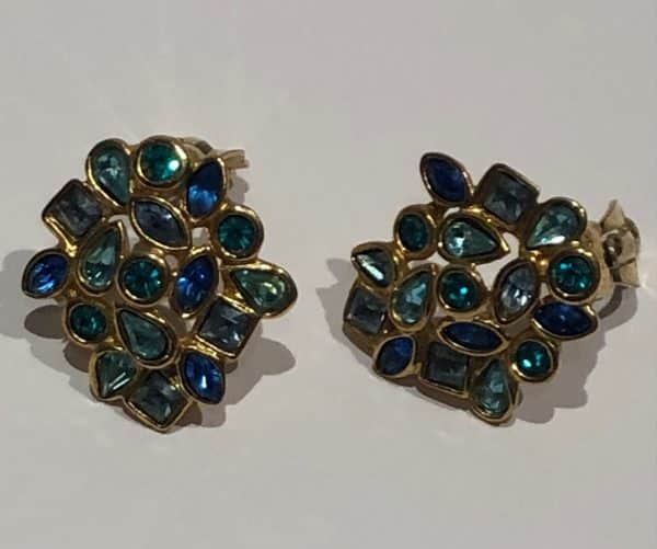 YVES SAINT-LAURENT Vintage Necklace Earrings Flower Set Gripoix Gold Circa 1990s - Image 7