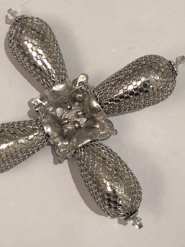 CHRISTIAN LACROIX Large Brooch Pin Star Aquamarine & Cabochon - Image 4