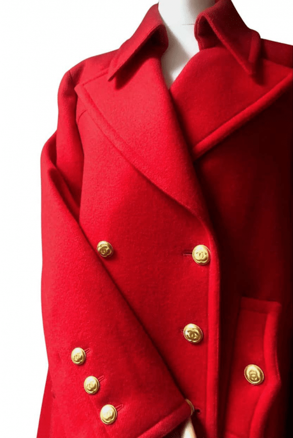 CHANEL Vintage CC Logo 12 Buttons Double-Breasted Jacket 1990s - Image 2