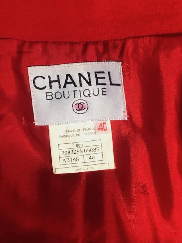CHANEL Vintage CC Logo 12 Buttons Double-Breasted Jacket 1990s - Image 9