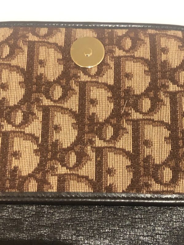 CHRISTIAN DIOR Vintage Bobby Brown Monogram Bag CD Metal Logo Circa 1980s - Image 10