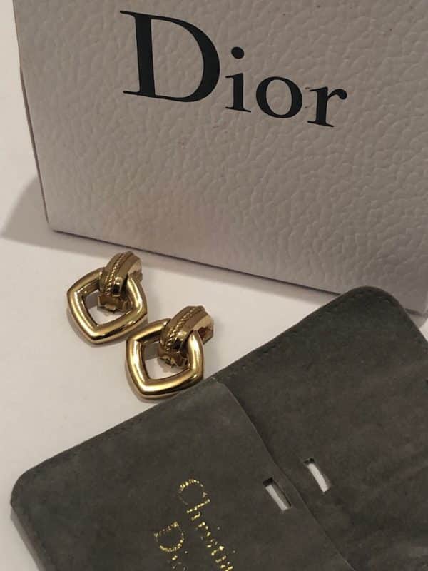 CHRISTIAN DIOR 80s Drop Earrings