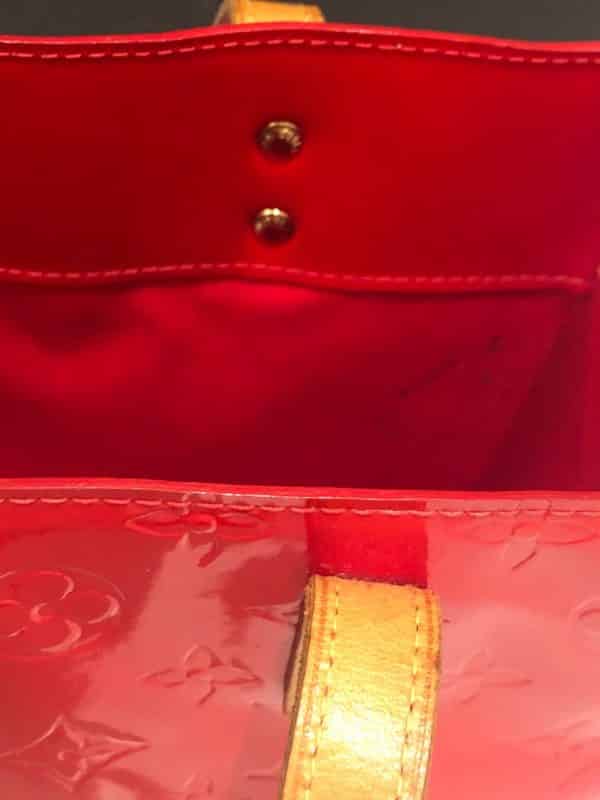 LOUIS VUITTON BB Red PM Vernis Bag