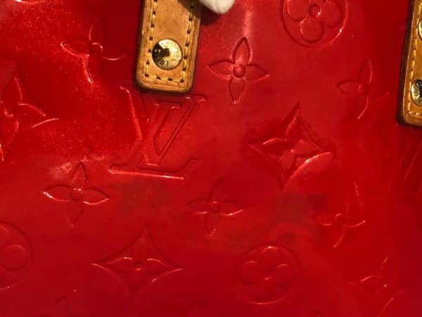 LOUIS VUITTON BB PM Vernis Red Bag