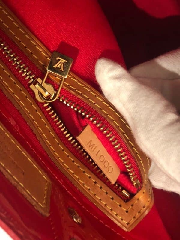 LOUIS VUITTON BB PM Vernis Red Bag