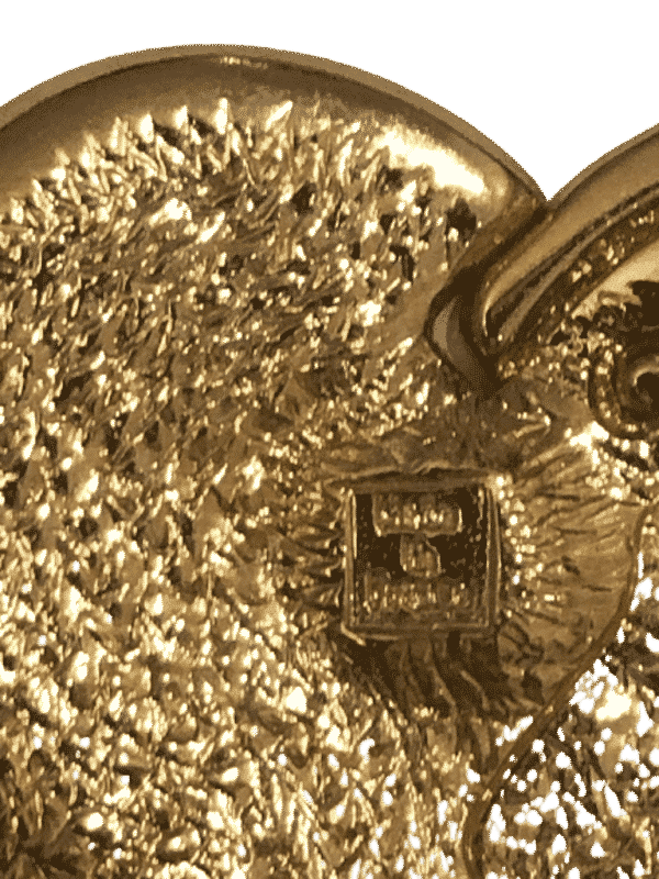 YVES SAINT-LAURENT Haute Couture Vintage Heart-Shaped Earrings Red Diamante By Goossens Circa 1983 - Image 8