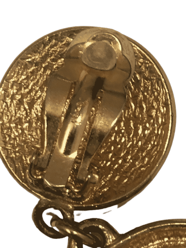 YVES SAINT-LAURENT Haute Couture Vintage Heart-Shaped Earrings Snakewood By Goossens 1992 - Image 8