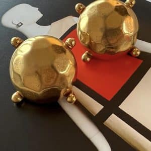 Yves Saint-Laurent YSL Vintage Earrings Large Tortoise Style