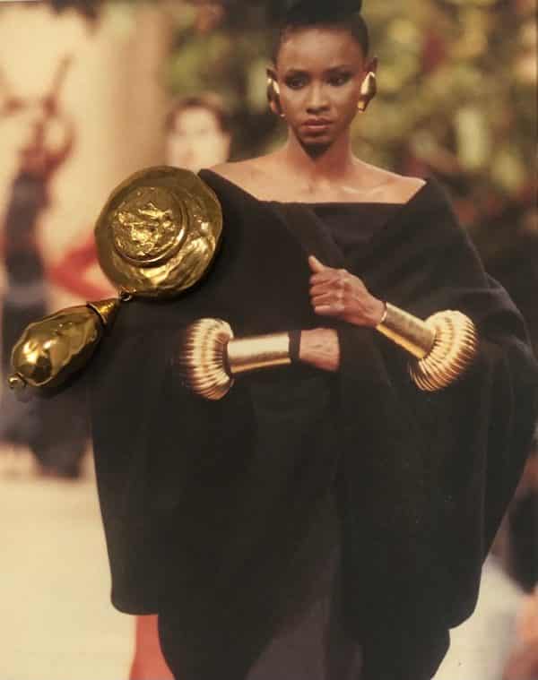 Yves Saint-Laurent 1980s Drop Brooch Large Gold