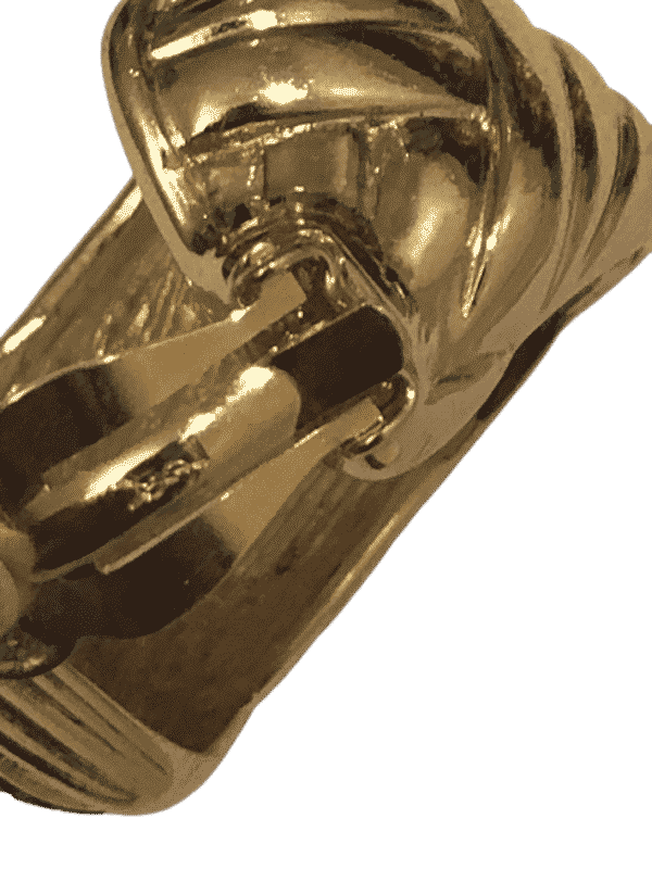 YVES SAINT-LAURENT Vintage YSL Gold Ruby Crystal Cuff & Earrings Set 1980s - Image 13