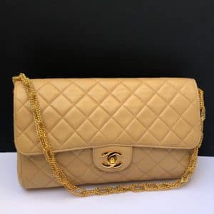 CHANEL Vintage 1994 Timeless Clutch W/Chain