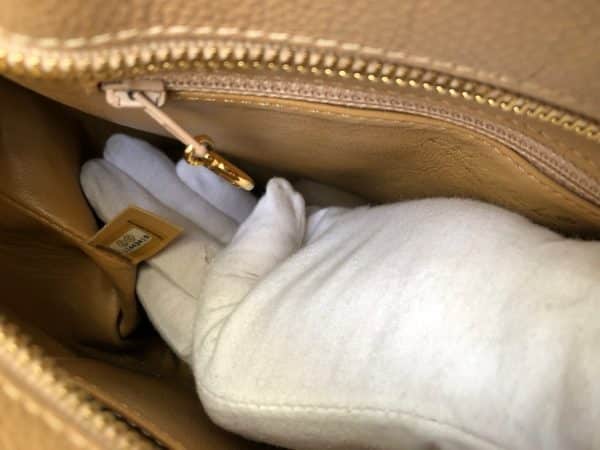 CHANEL 2006 CC Medallion Tote Bag Cream Beige Caviar Leather First Collection - Image 9