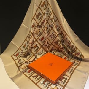 HERMÈS Horses vintage scarf