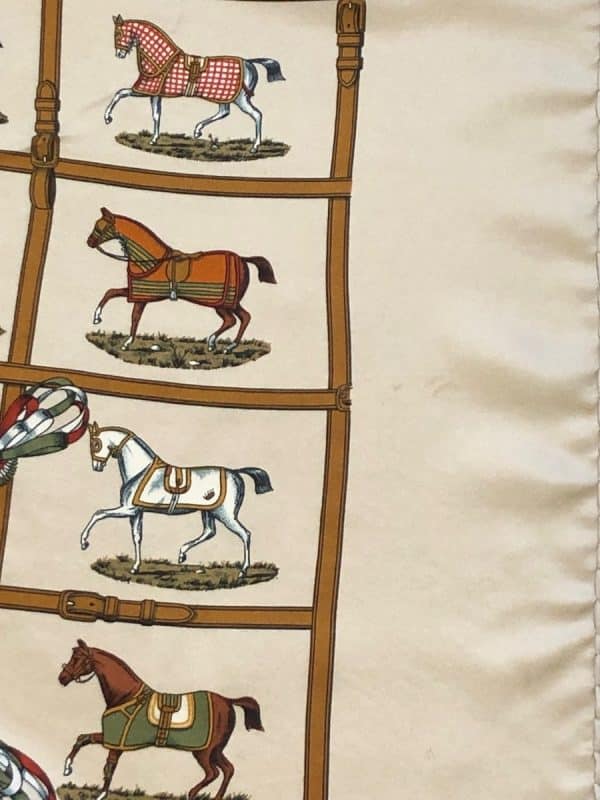 HERMÈS Scarf Couvertures Et Tenues Du Jour By Jacques Eudel First Issue 1974 W/Box - Image 4