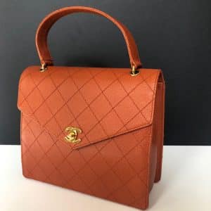 Chanel Coral Caviar Tote Bag