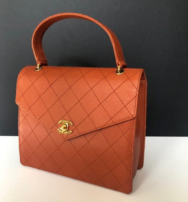 Chanel Coral Caviar Tote Bag