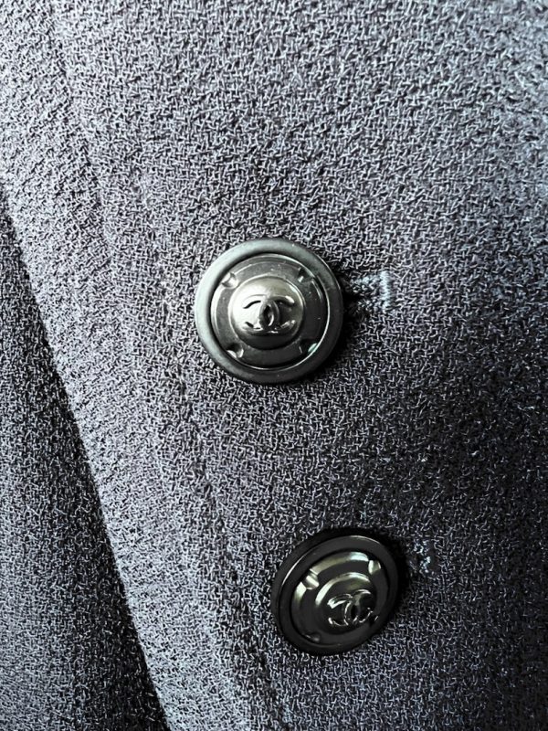 CHANEL 1997 Double Breasted Jacket CC Logo Buttons Vintage - Image 6