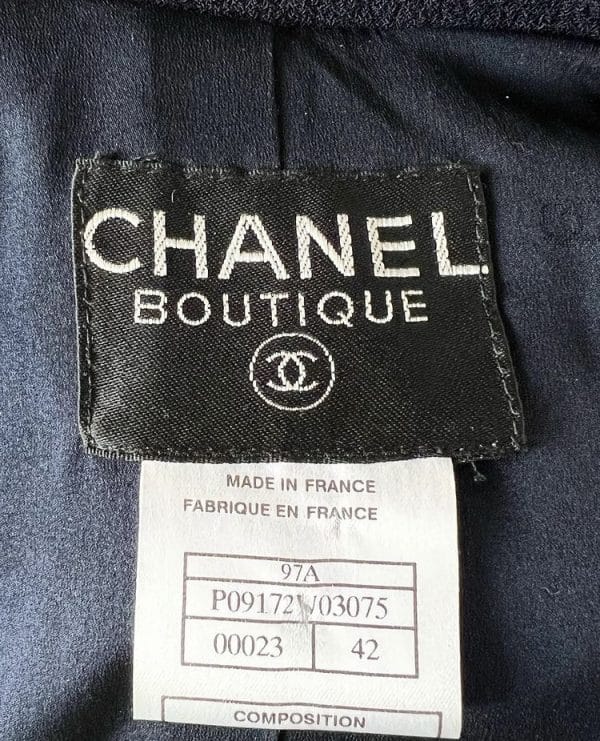 CHANEL 1997 Double Breasted Jacket CC Logo Buttons Vintage - Image 7