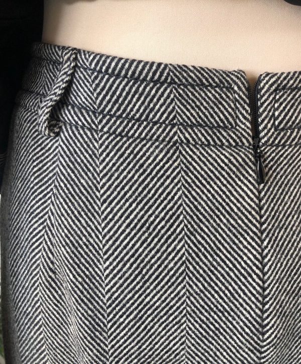 CHRISTIAN DIOR Bar Jacket Suit Herringbone Chevrons Single Breasted Vintage - Image 8