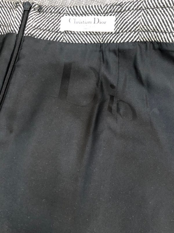 CHRISTIAN DIOR Bar Jacket Suit Herringbone Chevrons Single Breasted Vintage - Image 9