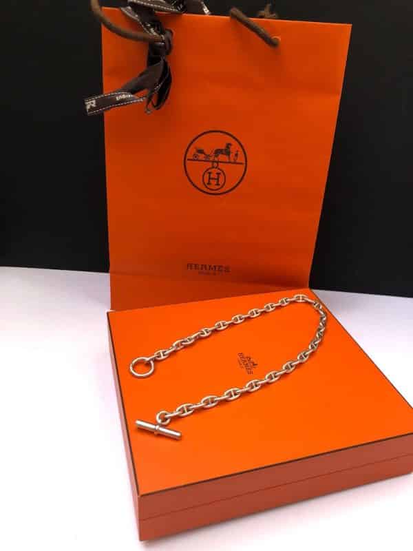 HERMÈS Chaîne D'Ancre Necklace 2007 Sterling Silver W/Box - Image 2