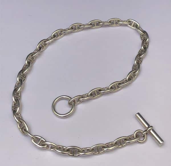 HERMÈS Chaîne D'Ancre Necklace 2007 Sterling Silver W/Box - Image 3