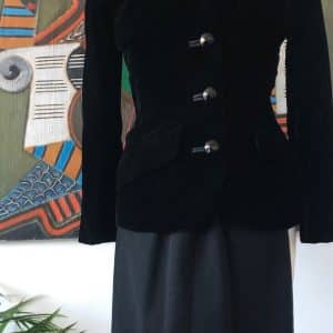 Yves Saint-Laurent Haute Couture Suit Velvet