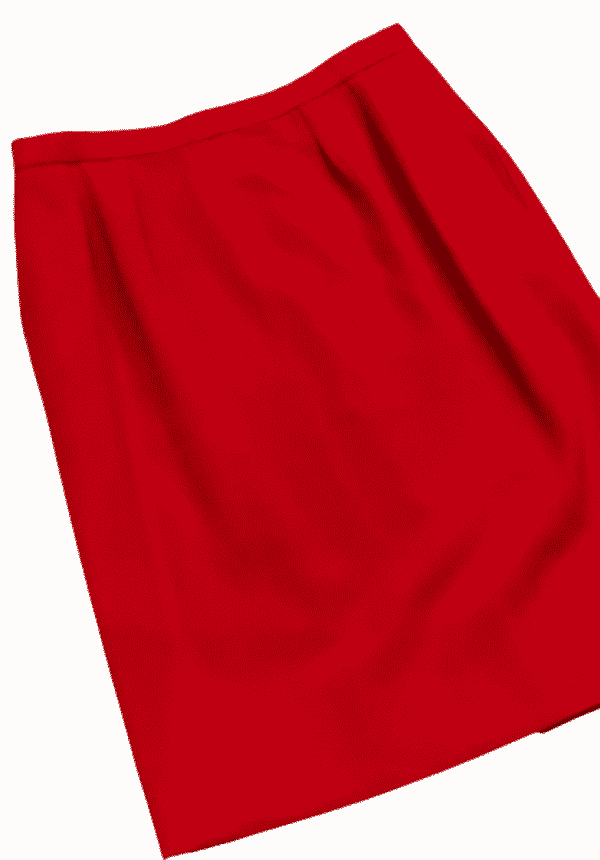 YVES SAINT-LAURENT Haute Couture 64534 Red Single Breasted Jacket Suit Vintage - Image 8