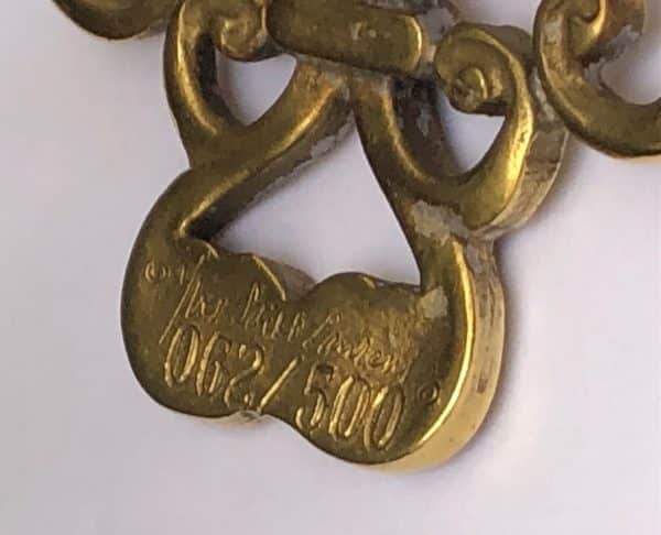 Yves Saint-Laurent YSL Vintage Gold Toned Wire Arabesque Cuff Bracelet 1970s - Image 5