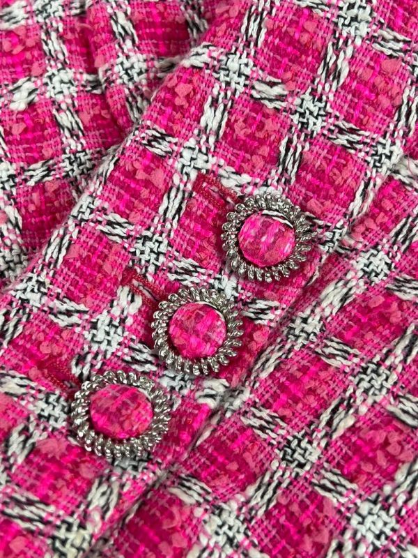 CHANEL Summer Pink White Lesage Tweed Jacket Blazer 2019 - Image 5