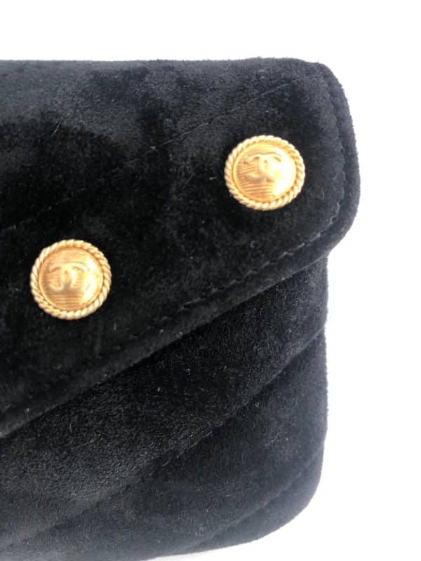 CHANEL Black CC Logo Envelope Mini Shoulder Chain Bag & Belt 2018 - Image 6