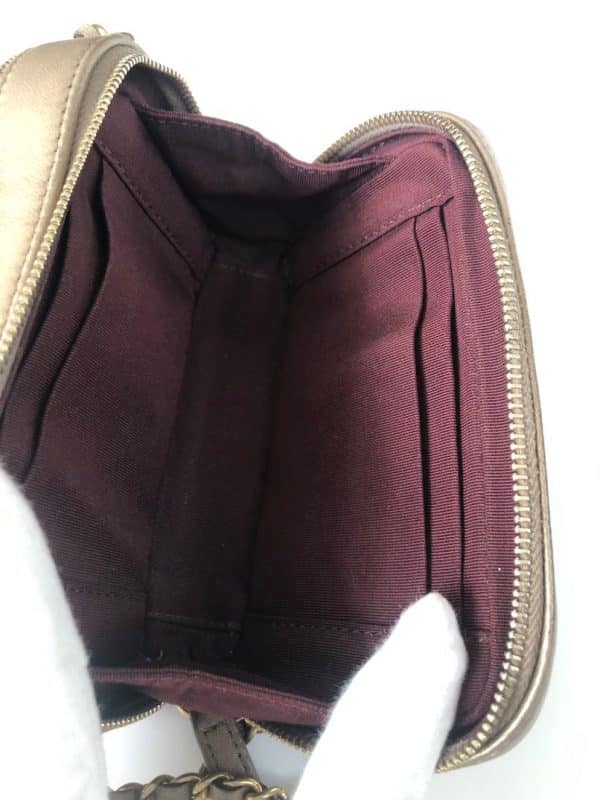 CHANEL Bronze Quilted Lambskin Small Coco Boy Camera Case Shoulder Bag 2014 - Image 11