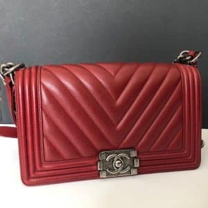 Chanel Red Burgundy bag