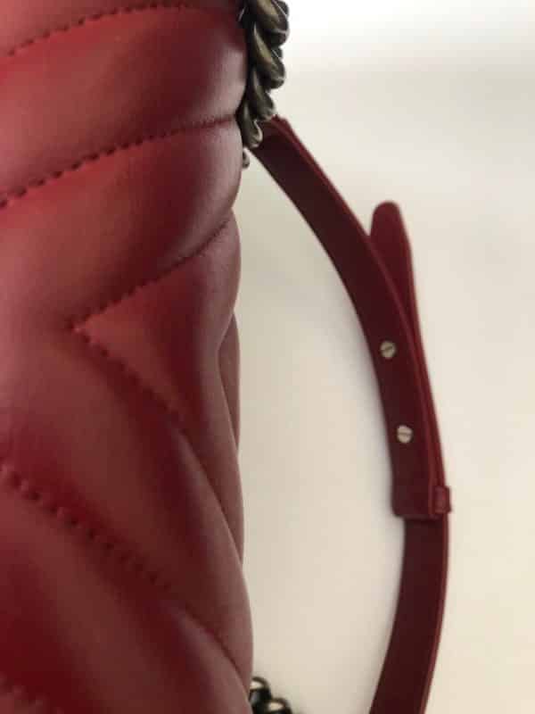 CHANEL Boy Chevron Red  Burgundy 2014 - Image 10