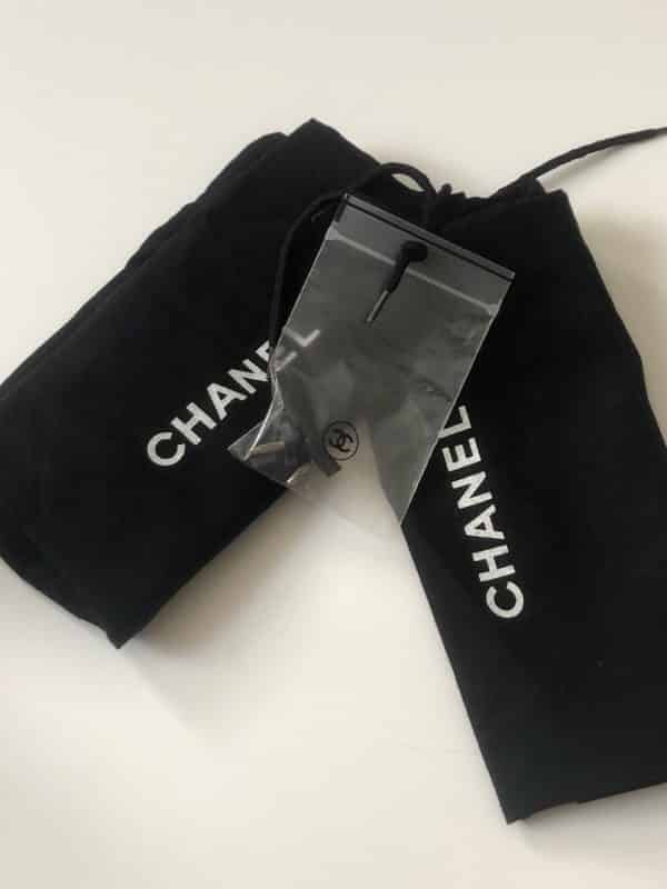 CHANEL Leather Heels and Mesh CC Logo Black Shoes Pump W/Box - Image 10