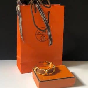 Hermès Criss Cross Lizard Bracelet