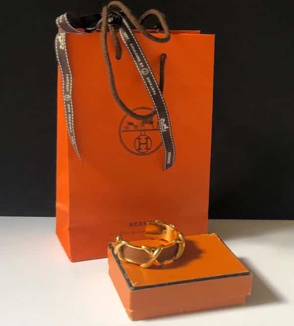 Hermès Criss Cross Lizard Bracelet