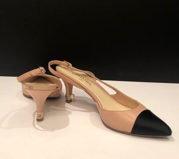 Chanel slingback shoes pumps