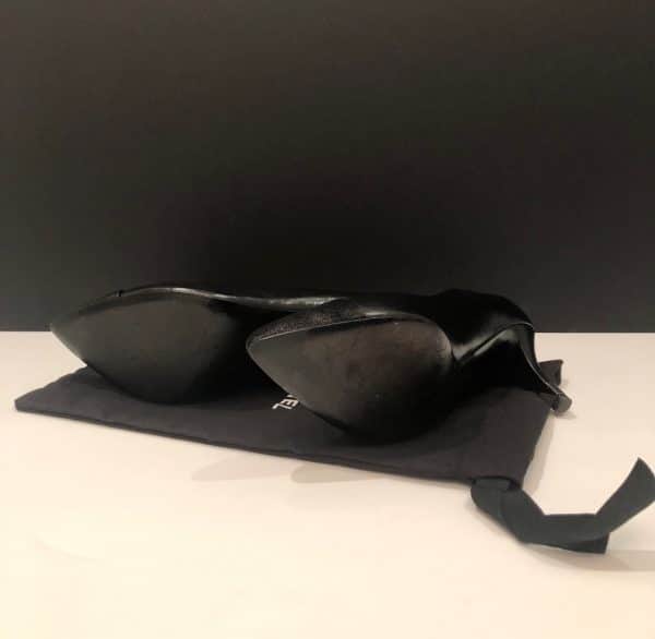 Chanel logo heels pumps shoes