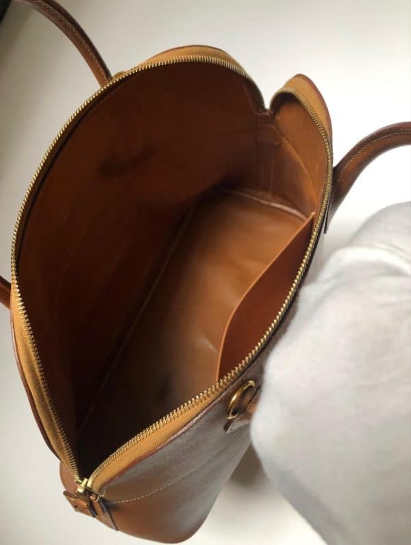HERMÈS Bolide 1995 Tan Leather Bag GHW Vintage - Image 10