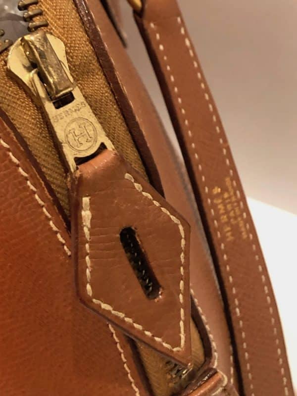 HERMÈS Bolide 1995 Tan Leather Bag GHW Vintage - Image 5