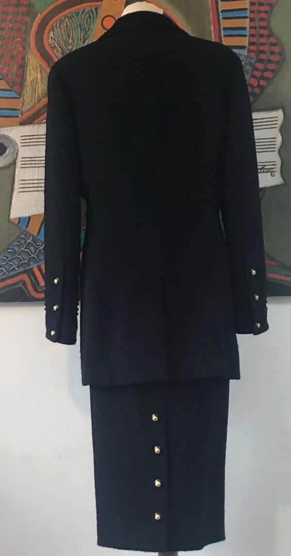 Chanel vintage suit black