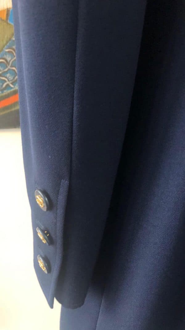 Chanel wool blazer blue