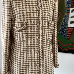 Chanel wool jacket cream