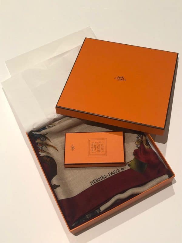 Hermès vintage cashmere scarf