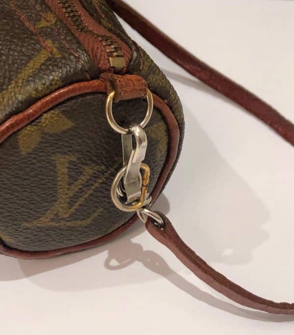 LOUIS VUITTON 1970s Vintage  Monogram Mini Papillon Pouch Handbag - Image 7