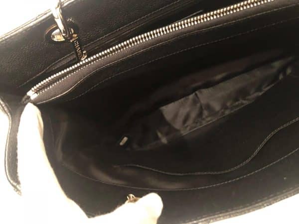 CHANEL Grand Shopping Tote GST Bag Black Caviar with Silver Hardware 2010 - Image 9